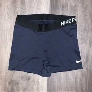 Nike Pro Shorts Navy Blue